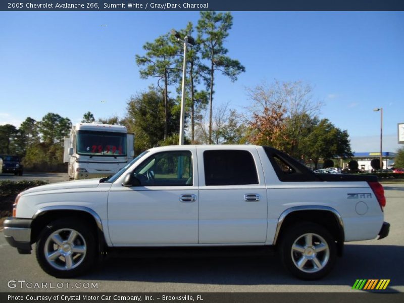 Summit White / Gray/Dark Charcoal 2005 Chevrolet Avalanche Z66