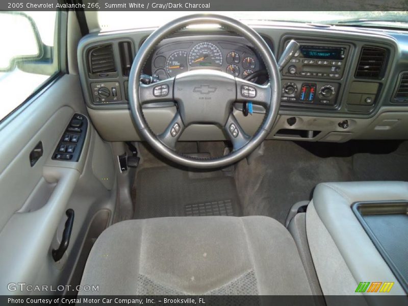Summit White / Gray/Dark Charcoal 2005 Chevrolet Avalanche Z66