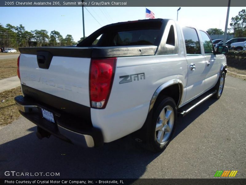 Summit White / Gray/Dark Charcoal 2005 Chevrolet Avalanche Z66