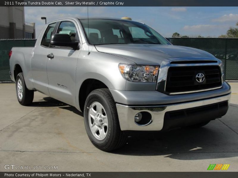 Silver Sky Metallic / Graphite Gray 2011 Toyota Tundra Double Cab