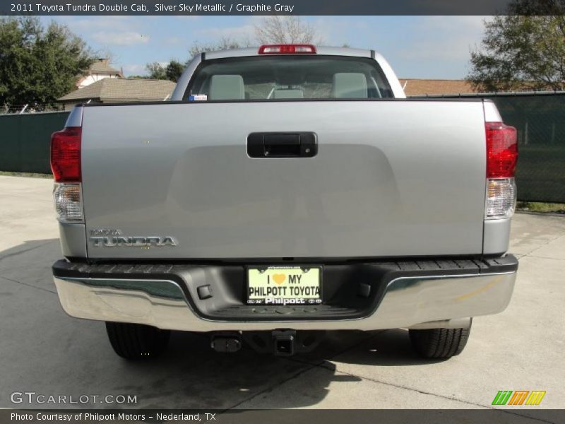 Silver Sky Metallic / Graphite Gray 2011 Toyota Tundra Double Cab