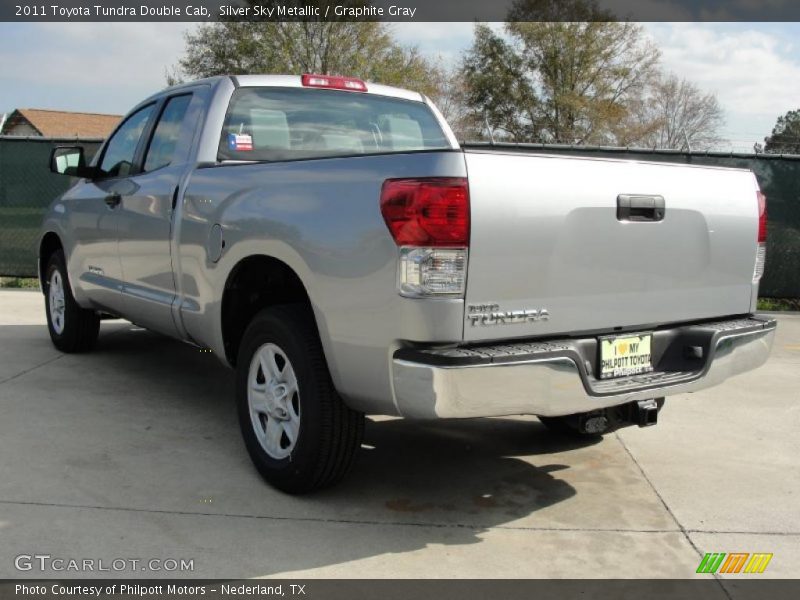 Silver Sky Metallic / Graphite Gray 2011 Toyota Tundra Double Cab