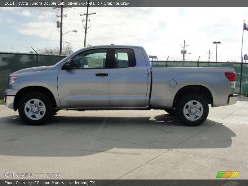 Silver Sky Metallic / Graphite Gray 2011 Toyota Tundra Double Cab