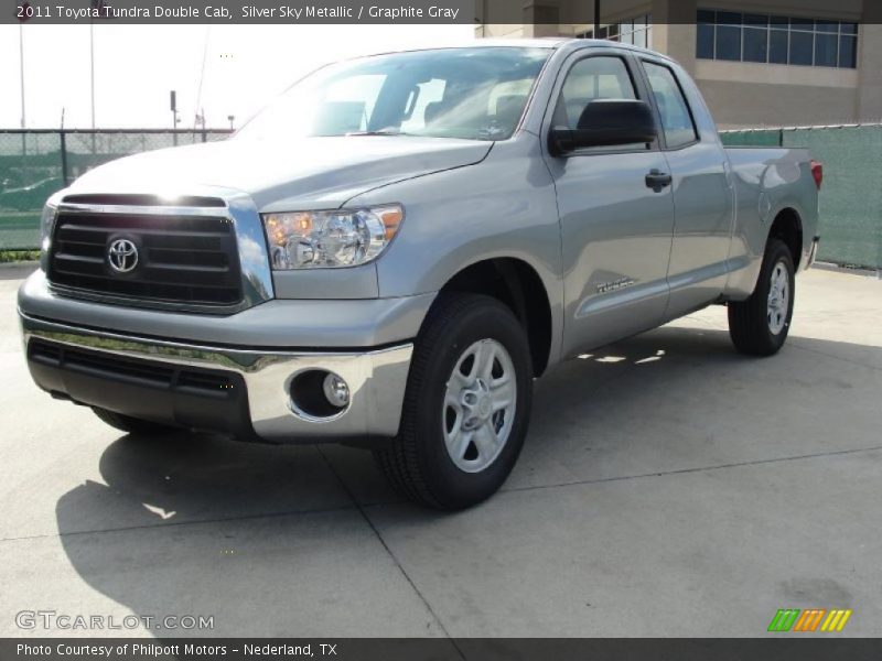 Silver Sky Metallic / Graphite Gray 2011 Toyota Tundra Double Cab