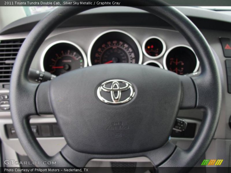 Silver Sky Metallic / Graphite Gray 2011 Toyota Tundra Double Cab