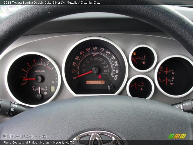 Silver Sky Metallic / Graphite Gray 2011 Toyota Tundra Double Cab