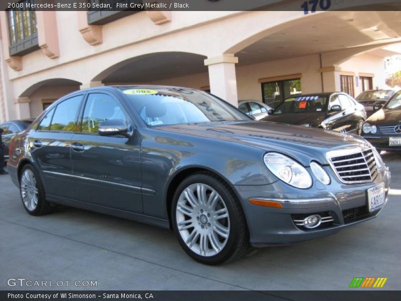 Flint Grey Metallic / Black 2008 Mercedes-Benz E 350 Sedan