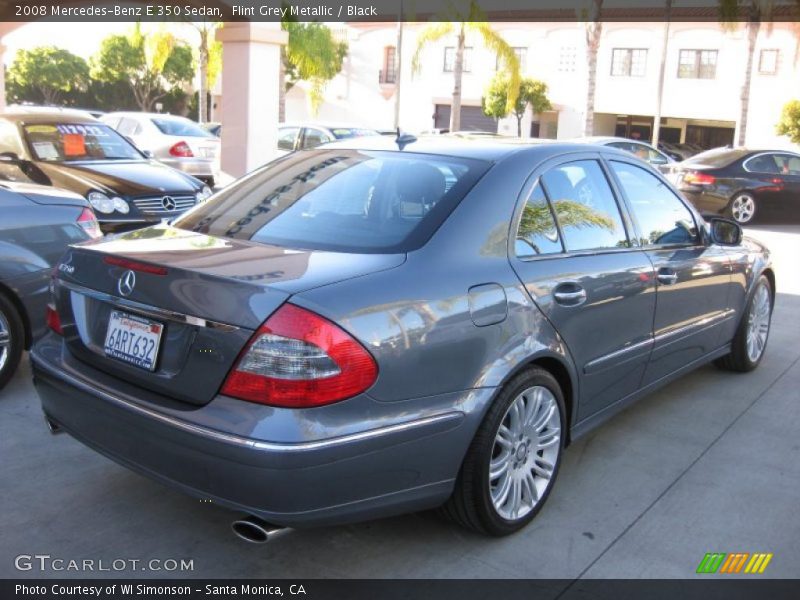 Flint Grey Metallic / Black 2008 Mercedes-Benz E 350 Sedan