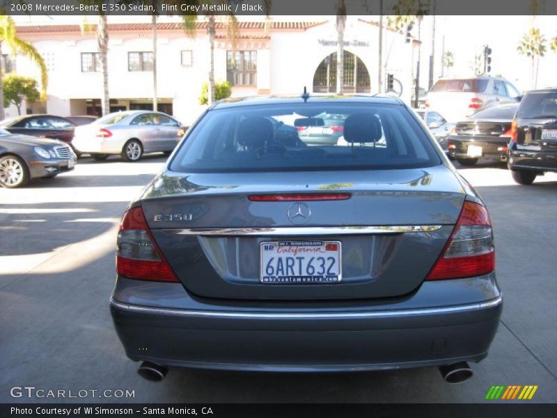 Flint Grey Metallic / Black 2008 Mercedes-Benz E 350 Sedan