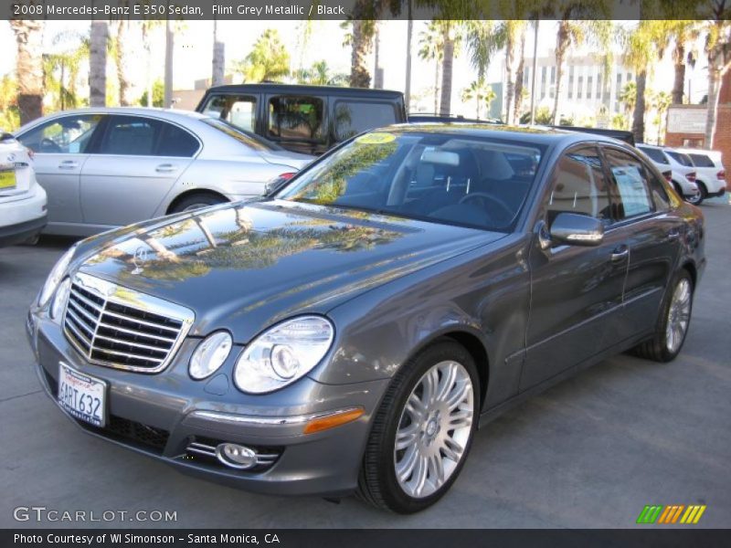 Flint Grey Metallic / Black 2008 Mercedes-Benz E 350 Sedan