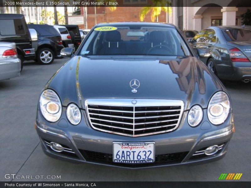 Flint Grey Metallic / Black 2008 Mercedes-Benz E 350 Sedan