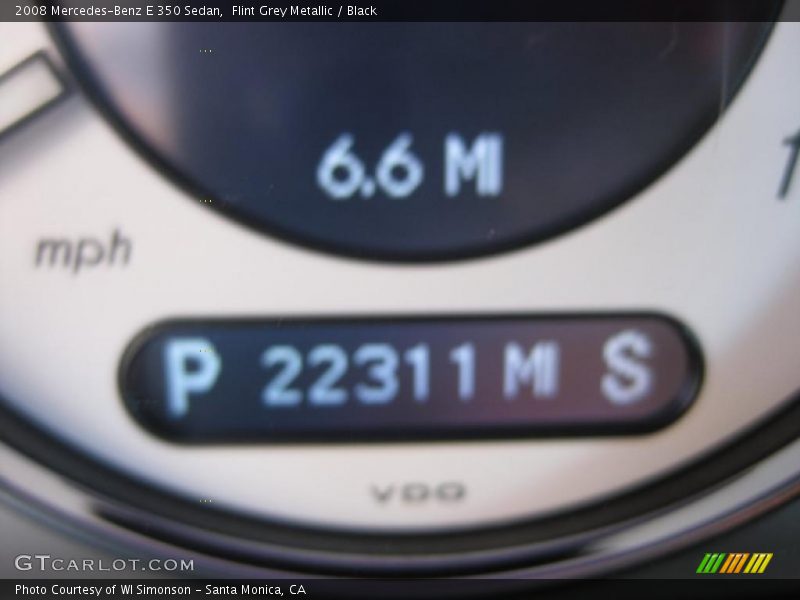 Flint Grey Metallic / Black 2008 Mercedes-Benz E 350 Sedan