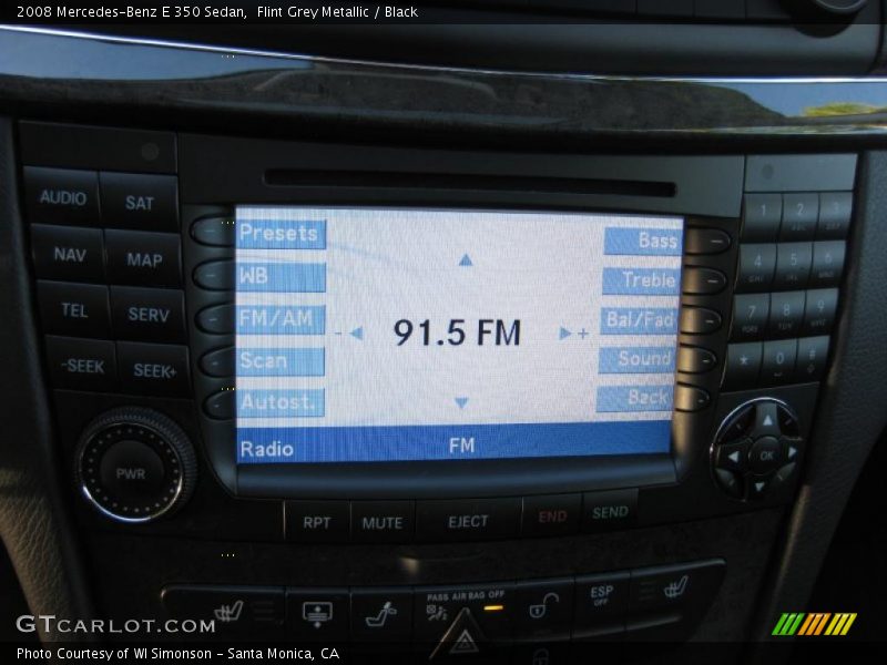 Flint Grey Metallic / Black 2008 Mercedes-Benz E 350 Sedan