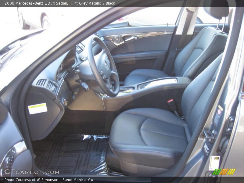 Flint Grey Metallic / Black 2008 Mercedes-Benz E 350 Sedan