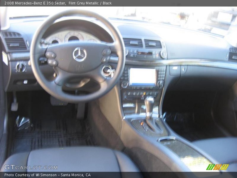 Flint Grey Metallic / Black 2008 Mercedes-Benz E 350 Sedan