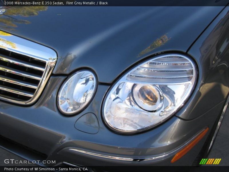 Flint Grey Metallic / Black 2008 Mercedes-Benz E 350 Sedan
