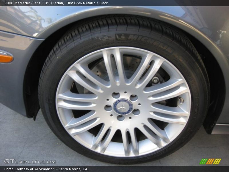 Flint Grey Metallic / Black 2008 Mercedes-Benz E 350 Sedan