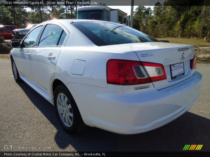 Dover White Pearl / Medium Gray 2010 Mitsubishi Galant FE