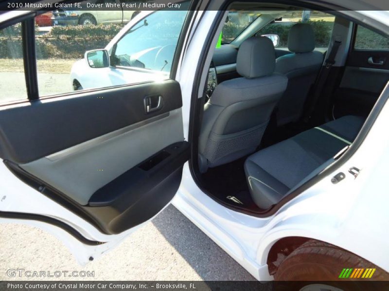 Dover White Pearl / Medium Gray 2010 Mitsubishi Galant FE