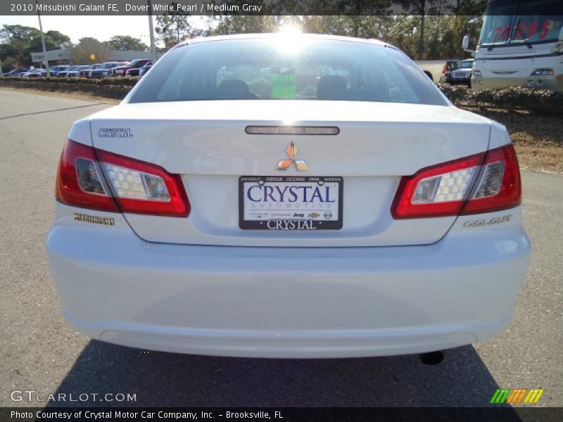 Dover White Pearl / Medium Gray 2010 Mitsubishi Galant FE