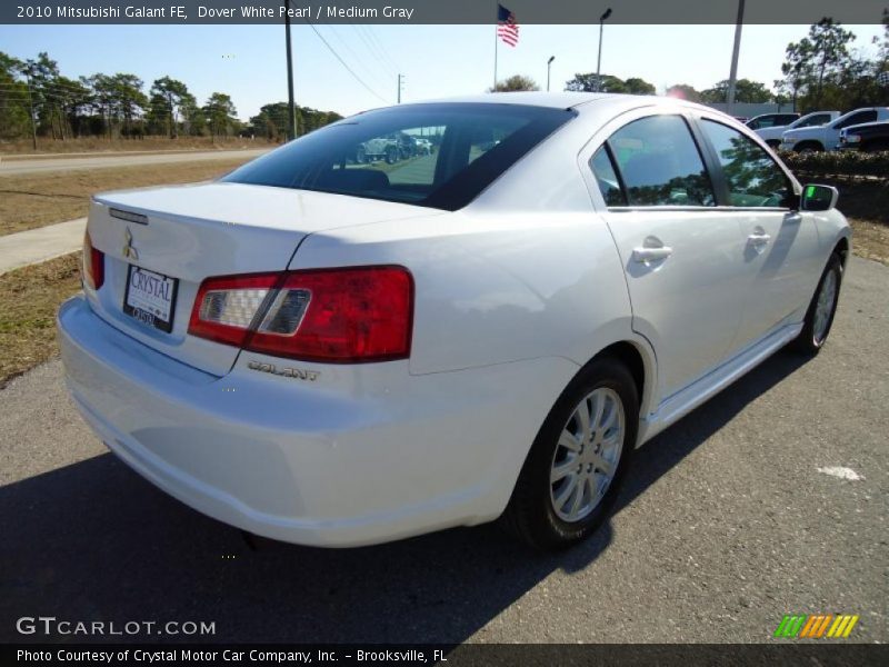 Dover White Pearl / Medium Gray 2010 Mitsubishi Galant FE