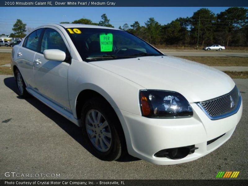 Dover White Pearl / Medium Gray 2010 Mitsubishi Galant FE