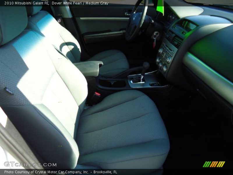Dover White Pearl / Medium Gray 2010 Mitsubishi Galant FE