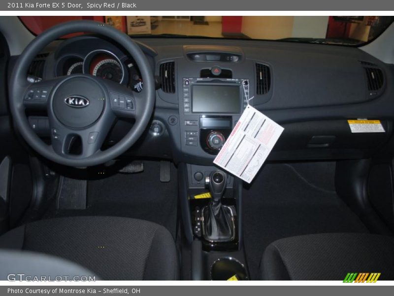 Spicy Red / Black 2011 Kia Forte EX 5 Door