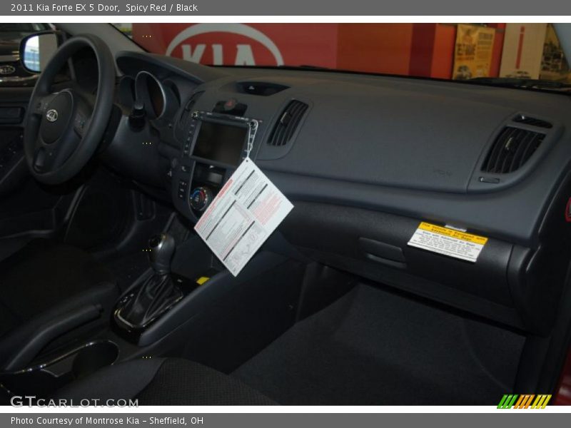 Spicy Red / Black 2011 Kia Forte EX 5 Door