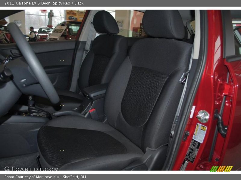 Spicy Red / Black 2011 Kia Forte EX 5 Door
