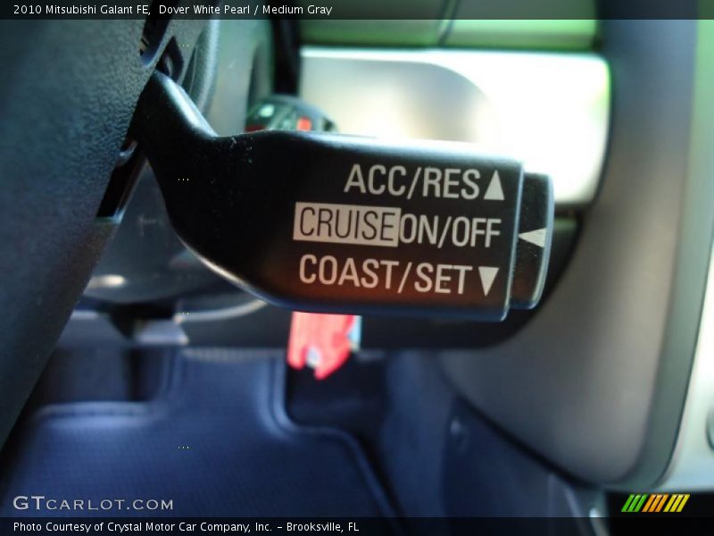 Dover White Pearl / Medium Gray 2010 Mitsubishi Galant FE