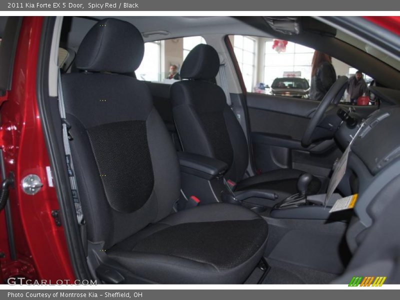 Spicy Red / Black 2011 Kia Forte EX 5 Door