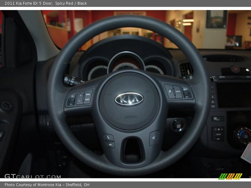 Spicy Red / Black 2011 Kia Forte EX 5 Door