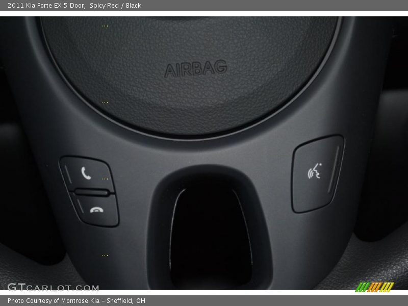 Spicy Red / Black 2011 Kia Forte EX 5 Door