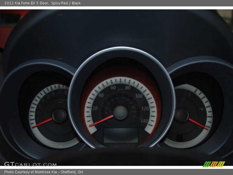 Spicy Red / Black 2011 Kia Forte EX 5 Door