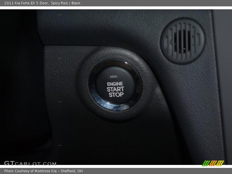 Spicy Red / Black 2011 Kia Forte EX 5 Door