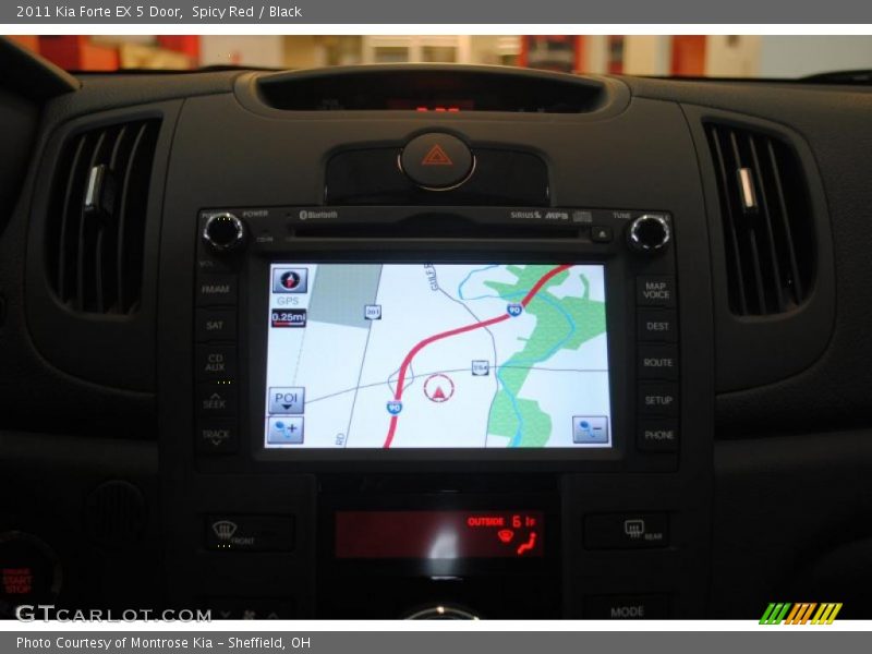 Spicy Red / Black 2011 Kia Forte EX 5 Door