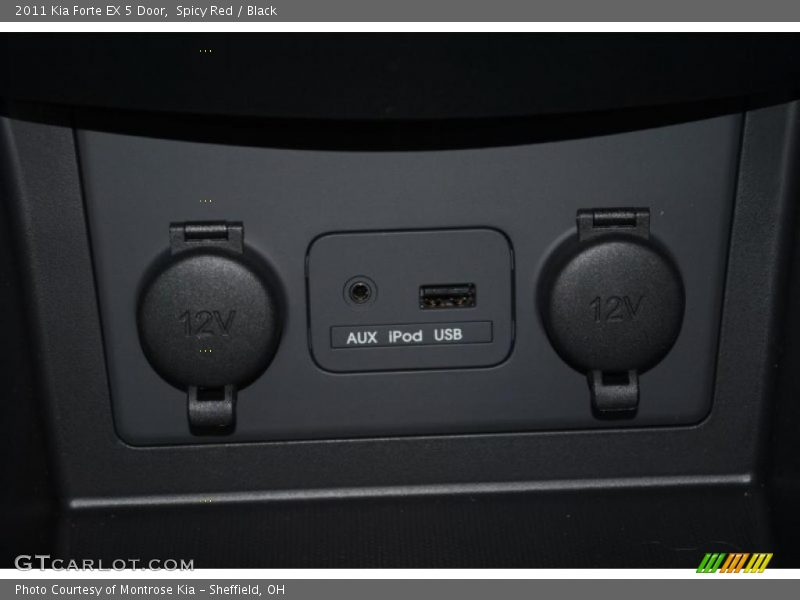 Spicy Red / Black 2011 Kia Forte EX 5 Door