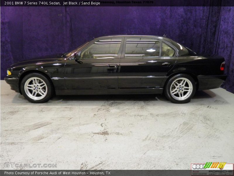 Jet Black / Sand Beige 2001 BMW 7 Series 740iL Sedan