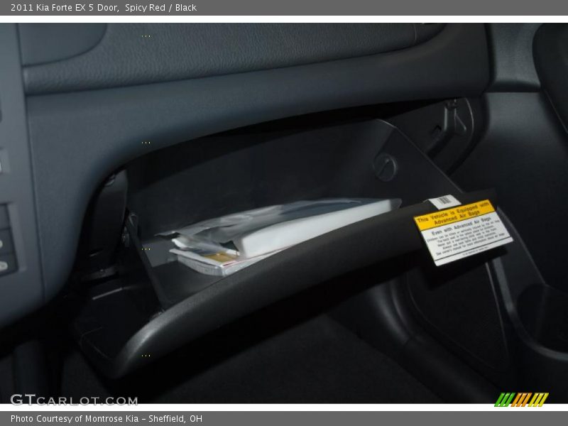 Spicy Red / Black 2011 Kia Forte EX 5 Door