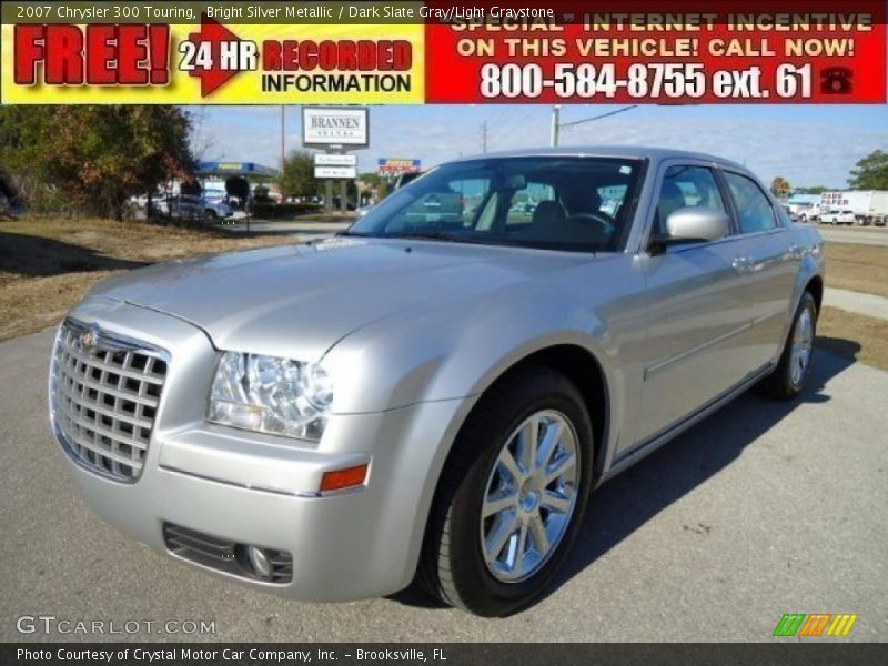 Bright Silver Metallic / Dark Slate Gray/Light Graystone 2007 Chrysler 300 Touring