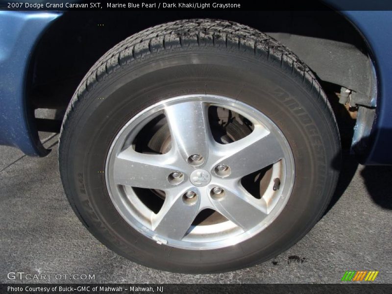 Marine Blue Pearl / Dark Khaki/Light Graystone 2007 Dodge Grand Caravan SXT