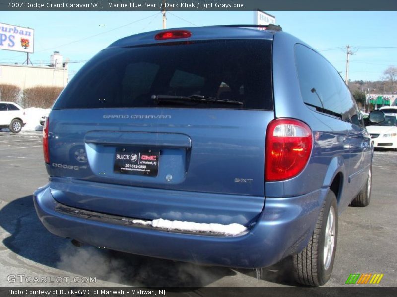 Marine Blue Pearl / Dark Khaki/Light Graystone 2007 Dodge Grand Caravan SXT