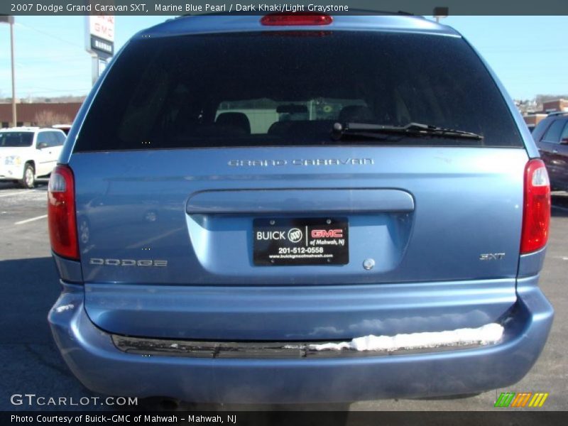 Marine Blue Pearl / Dark Khaki/Light Graystone 2007 Dodge Grand Caravan SXT
