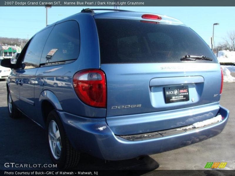Marine Blue Pearl / Dark Khaki/Light Graystone 2007 Dodge Grand Caravan SXT