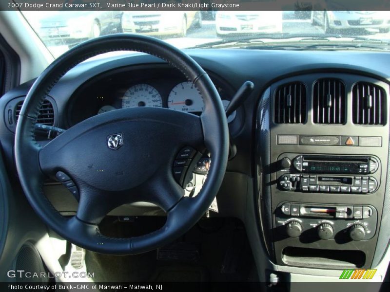 Marine Blue Pearl / Dark Khaki/Light Graystone 2007 Dodge Grand Caravan SXT