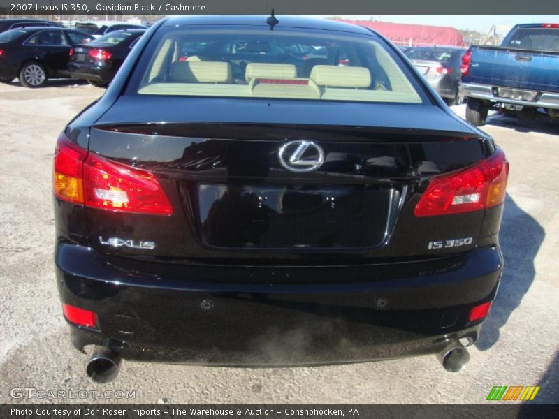 Obsidian Black / Cashmere 2007 Lexus IS 350