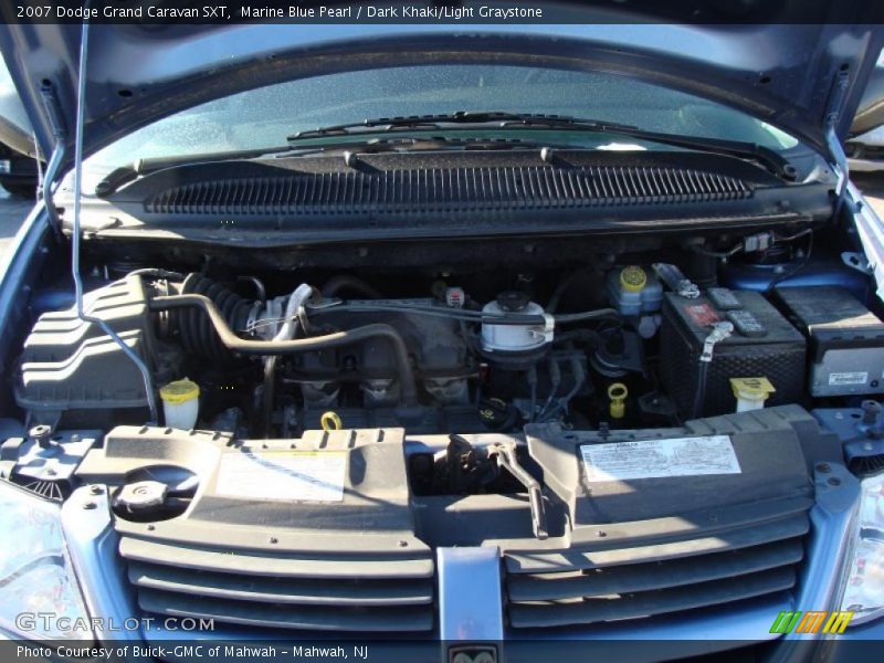 Marine Blue Pearl / Dark Khaki/Light Graystone 2007 Dodge Grand Caravan SXT