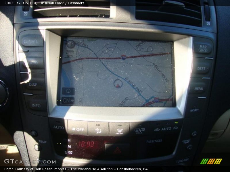 Navigation of 2007 IS 350