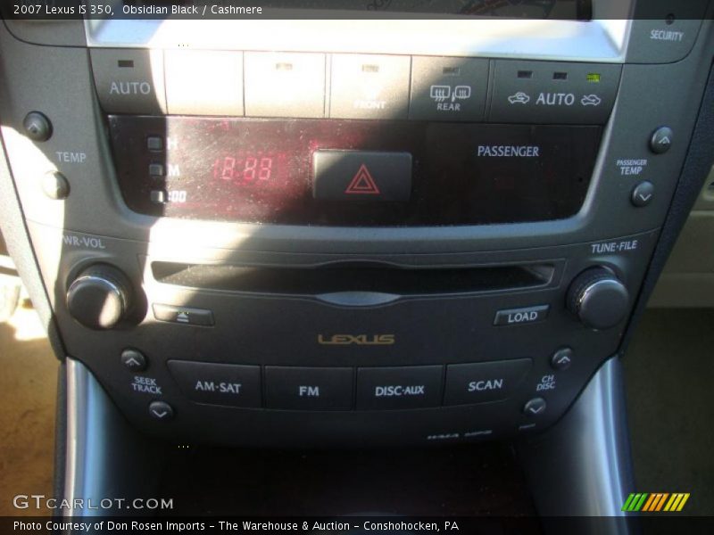Obsidian Black / Cashmere 2007 Lexus IS 350